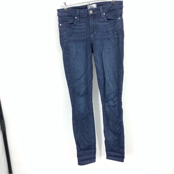 Paige Women Size 28 Jeans Dark Wash Pants Verdugo Ankle Slim Skinny Stretch - Picture 1 of 8